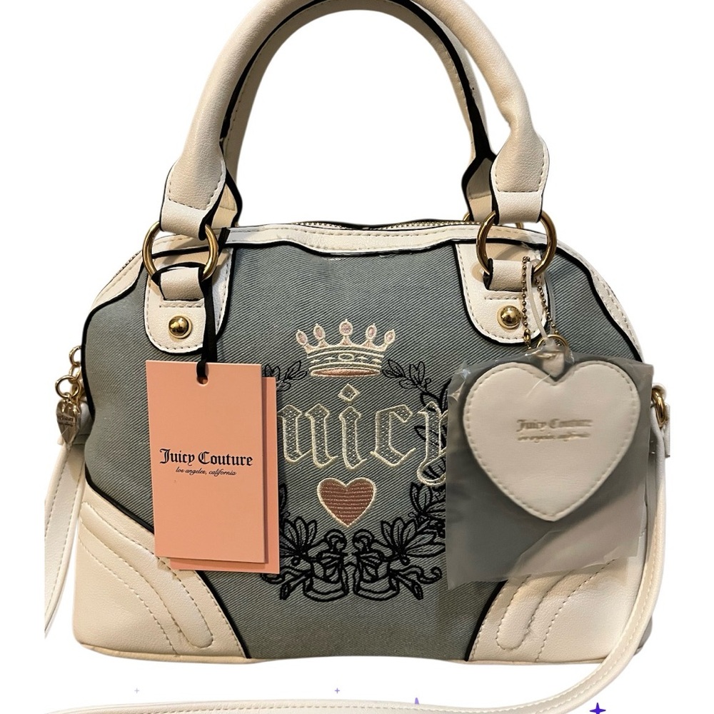 🎀🎀JUICY COUTURE Denim Heritage Satchel NWT 🎀🎀